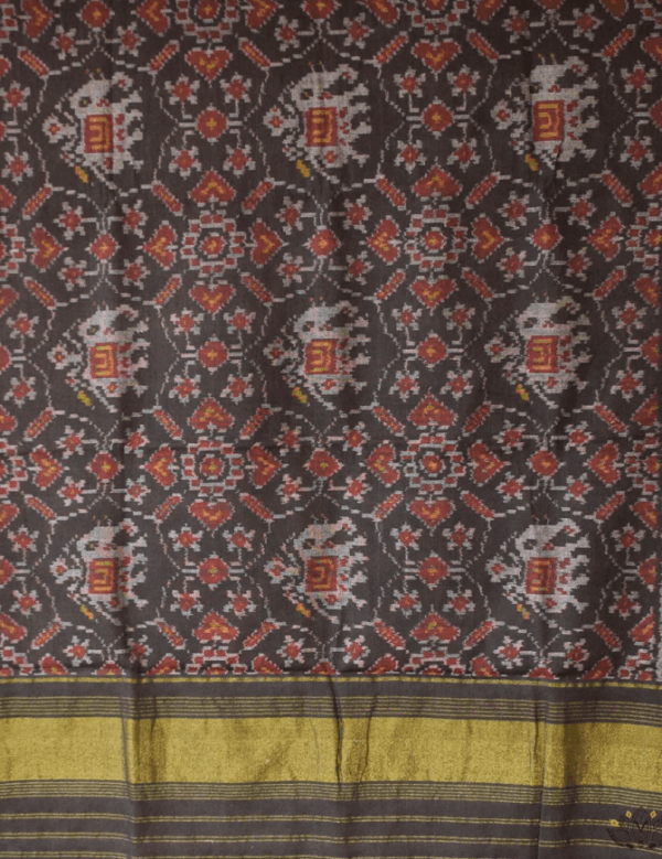 Single Ikat Patola Shawl - Image 4